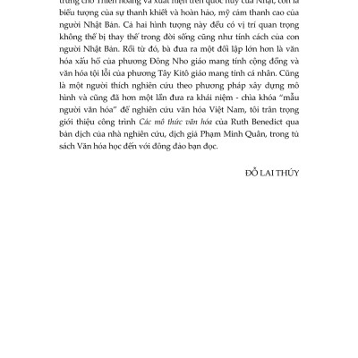 Các Mô Thức Văn Hóa