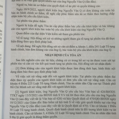 Tuyển tập các bản án của Tòa án nhân dân cấp cao về hành chính – kinh doanh thương mại – hôn nhân gia đình – lao động