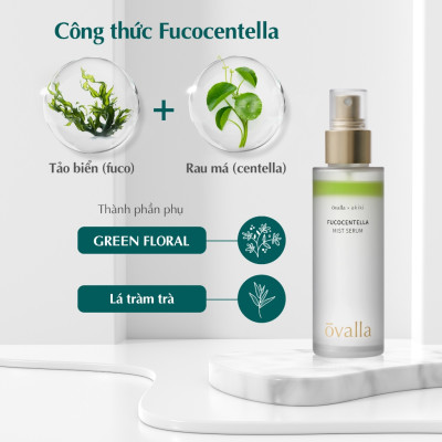 Xịt Khoáng Chứa Serum Dưỡng Ẩm OVALLA Giúp Dưỡng Ẩm. Phục Hồi Da, Làm Dịu Da Và Giảm Mụn (Chai 100ml)