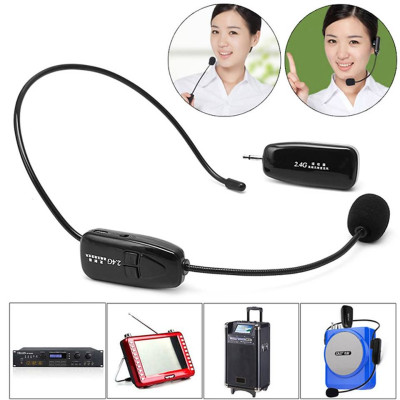 Micro Không Dây 2.4G G18 Đeo Tai, Tích Hợp Nút Điều Chỉnh Âm Lượng, Kết Nối Dài 50m, Pin Lithium 400mAh, Jack 3.5mm và 6.5mm, Hỗ Trợ Giảng Dạy, Thuyết Trình, Livestream, Chất Âm To Rõ, Dễ Dàng Sạc USB Qua Laptop, PC, Pin Dự Phòng | Hàng Nhập Khẩu