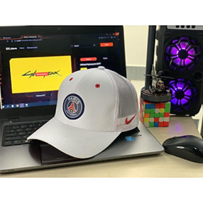 Nón kết mũ lưỡi trai Câu lạc bộ Paris Saint Germain vải kaki phối lưới cao cấp thời trang thể thao đường phố