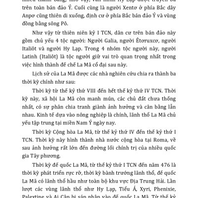 Tìm Hiểu Văn Hóa La Mã