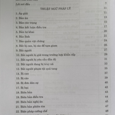 Thuật ngữ pháp lý tố tụng hình sự