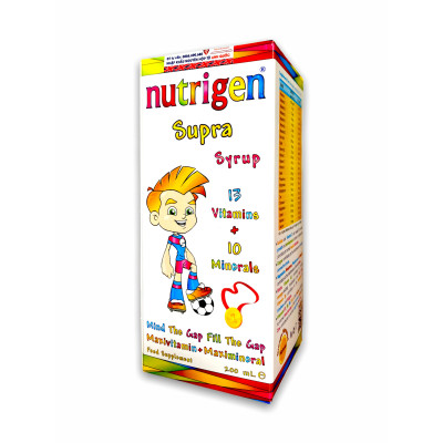 [MUA 1 TẶNG 2] KHI MUA Nutrigen Supra Syrup - Siro Bổ Sung Dinh Dưỡng Và Vi Chất cho trẻ em