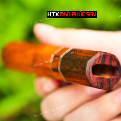 Dao Phúc Sen - Cán dao Nhật bát giác gỗ trắc - CN06