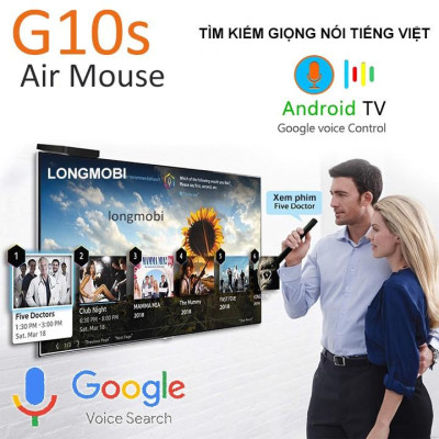 Chuột Bay Tìm Kiếm Giọng Nói Chuyên Dụng Cho Tivi Box  G10s - Hàng Chính Hãng