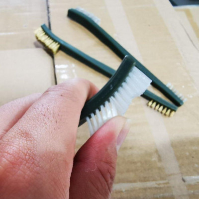 Combo 3 Bàn Chải 2 Đầu Chuyên Dùng Đánh Lốc Máy, Vệ Sinh Sên Xe