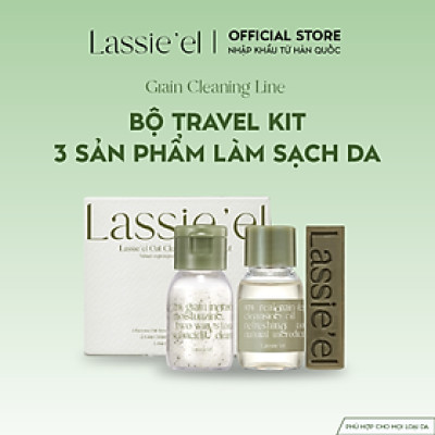 Bộ travel kit 3 sản phẩm làm sạch da Lassie