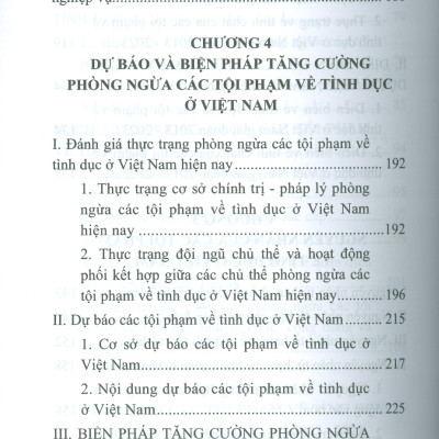 Phòng Ngừa Các Tội Phạm Về Tình Dục Ở Việt Nam (Sách chuyên khảo) 