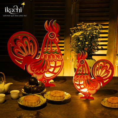 Lồng đèn Trung Thu - Lồng đèn trang trí "Ký ức tuổi thơ" hình Gà siêu to
