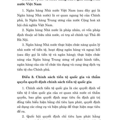 Luật ngân hàng nhà nước Việt Nam (hiện hành) (sửa đổi, bổ sung năm 2022)