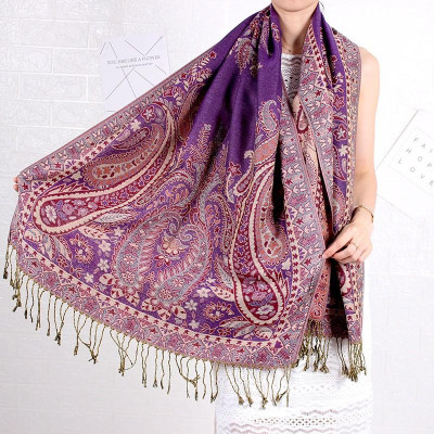 KHĂN CHOÀNG CỔ PASHMINA THỔ CẦM HOA HỒNG 10