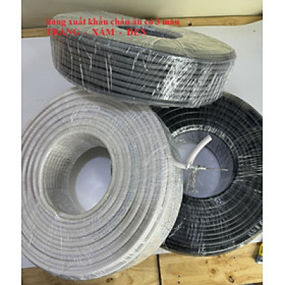 DÂY CÁP ĐỒNG TRỤC RG6 100YA HÀNG CHÍNH HÃNG 2 LỚP BẠC