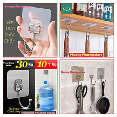 Móc Dán Tường Siêu Dính Chịu Lực Treo Đồ móc cao cấp siêu bền