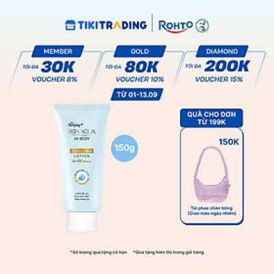 Kem chống nắng body Skin Aqua mát lạnh dùng hàng ngày Sunplay Skin Aqua UV Body Cooling Lotion SPF 50+ PA++++ 150g
