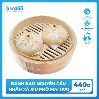 Bánh Bao Nguyên Cám Nhân Xá Xíu Phô Mai 110g (440g)