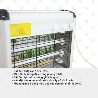 [Loại Tốt] Đèn Bắt Ruồi Muỗi Diệt Côn Trùng KhoNCC Hàng Chính Hãng Hiệu Quả Cao - KLM-DBMKP