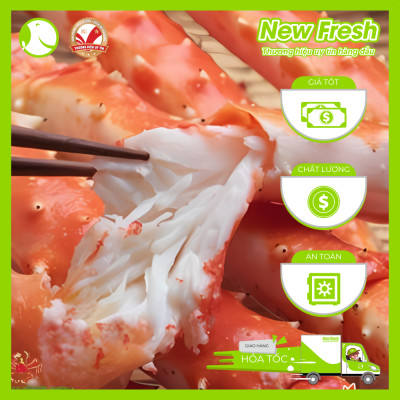 [GIAO NHANH HCM] Chân Cua Hoàng Đế Nga Hấp thịt nhiều săn chắc - 1 Bộ 1.5Kg