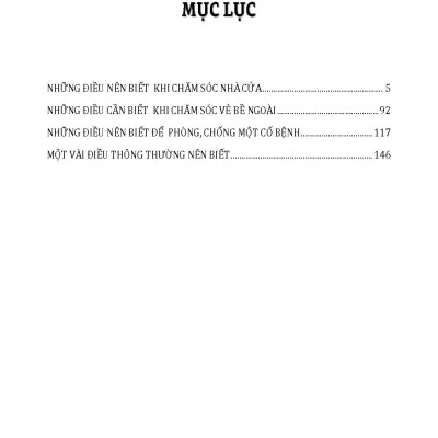 Cuộc Sống Gia Đình, Những Điều Nên Tránh