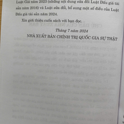 Luật Đấu Giá Tài Sản ( hiện hành ) 