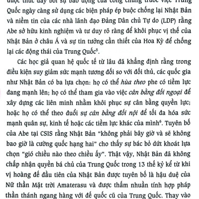 Tuyến Lợi Thế - Chiến Lược Lớn Của Nhật Bản Trong Kỷ Nguyên Abe Shinzo