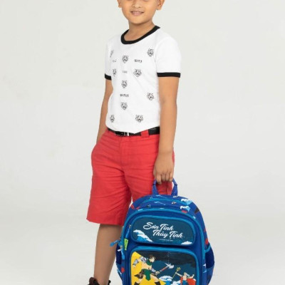 Ba Lô C1 Fairy Tale - Sơn Tinh Thủy Tinh B-12-096 - Xanh Đậm