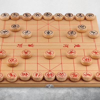 [GỖ TỰ NHIÊN CAO CẤP] Bộ cờ tướng gỗ sồi cao cấp kích thước 40 x 35cm, Bộ cờ tướng cao cấp khắc nét tinh xảo có bàn là hộp đựng gấp gọn - Hàng chính hãng D Danido