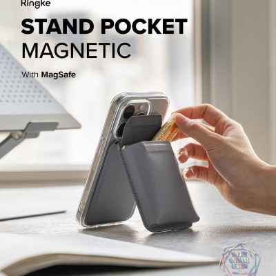 Ví kiêm giá đỡ RINGKE Stand Wallet / Pocket Magnetic - Hàng Chính Hãng