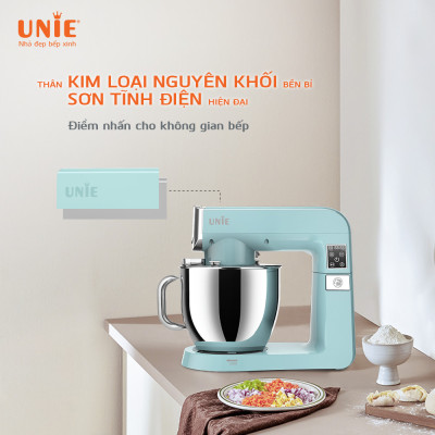 Máy Trộn Bột Đánh Trứng Đa Năng Unie UE-990 Tiêu Chuẩn Đức Dung Tích 6.5 Lít - Hàng Chính Hãng