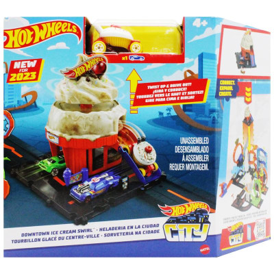 Đồ Chơi Mô Hình Tiệm Bán Kem - Hot Wheels City HKX38/HDR24
