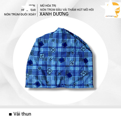 [KIỂU TRÙM ĐẦU ĐUÔI XOÁY] [2 LỚP] Nón vải trùm đầu, bằng vải mát, beanie, cancer, chemo hat, mũ vải thời trang, mũ hóa trị, mũ xạ trị