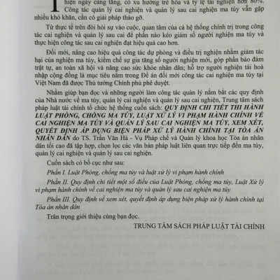 Sách Quy Định Chi Tiết Thi Hành Luật Phòng Chống Ma Tuý – Luật Xử Lý Vi Phạm Hành Chính về Cai Nghiện Ma Tuý - V2436A