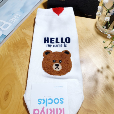 Tất vớ nữ cổ ngắn hình thú Kikiya cao cấp Hàn Quốc W-A-007