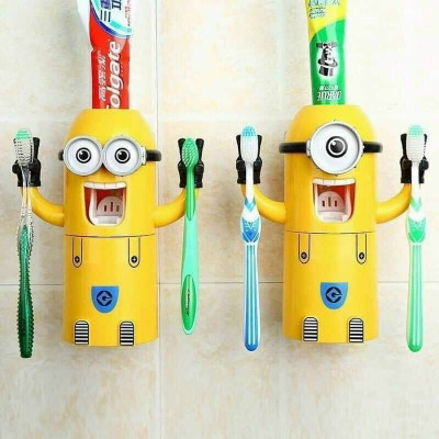 Giá Đỡ Bàn Chải Và Nhả Kem Đánh Răng Hình Minion Dễ Thương - Hàng Loại 1 - Chính Hãng MINIIN