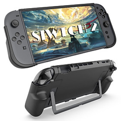 Bao Case Ốp TPU có báng cầm công thái học chống trượt bảo vệ cho Nintendo Switch 2 - Hàng Chính Hãng