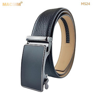 Thắt lưng nam da thật cao cấp nhãn hiệu Macsim MS24