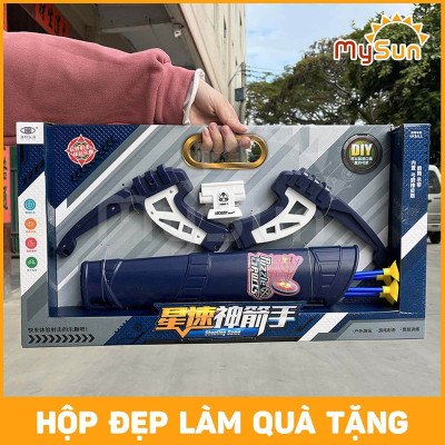 Bộ cây cung đồ chơi nhựa thể thao trẻ em giá rẻ cho bé trai 4 5 6 7 8 9 10 11 12 tuổi.