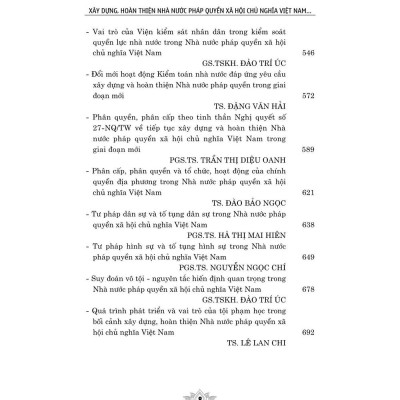 Xây dựng, hoàn thiện nhà nước pháp quyền xã hội chủ nghĩa Việt Nam. Giai đoạn mới, yêu cầu mới - bản in 2024