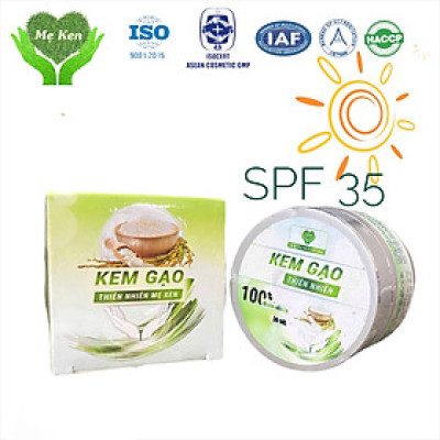 Kem gạo thiên nhiên MẸ KEN 30ml - Chống nắng, Dùng làm kem lót trang điểm, KEM CHỐNG NẮNG
