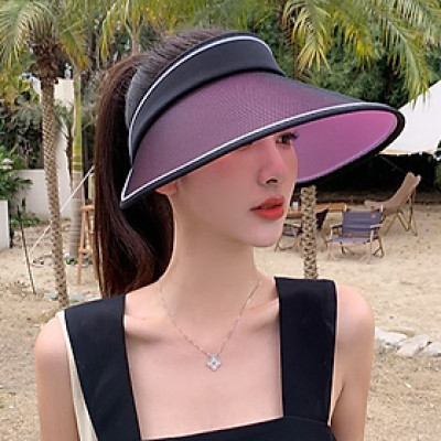Mũ rộng vành chống nắng chống uv nửa đầu cao cấp, nón nửa đầu nữ