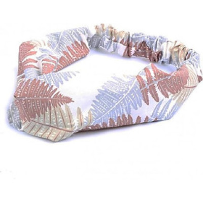 Băng Đô Vải Cài Tóc Họa Tiết Lá Màu Hồng Nhạt - Mã BD212