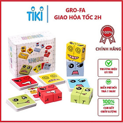 Bộ Đồ Chơi Xếp Rubik Biểu Cảm Cho Bé Hình Cảm Xúc - Hàng chính hãng 