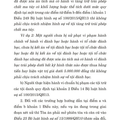 Các Nghị Quyết Của Hội Đồng Thẩm Phán Tòa Án Nhân Dân Tối Cao Hướng Dẫn Thi Hành Bộ Luật Hình Sự Hiện Hành