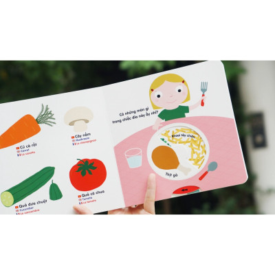 Sách Chuyển Động Thông Minh Đa Ngữ Việt - Anh - Pháp Động Vật Nuôi