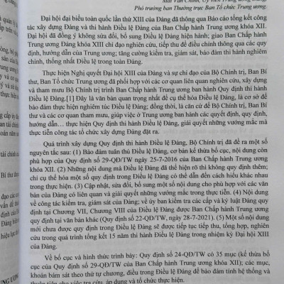 Sách Cẩm Nang Công Tác Đảng Ở Cơ Sở và Quy Định Mới về Kiểm Tra, Giám Sát, Kỷ Luật Đảng - V2534D