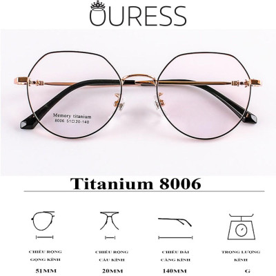 GỌNG KÍNH TITAN MMR (Titanium Memory) CHẤT LIỆU CAO CẤP SIÊU NHẸ SIÊU BỀN – 8006