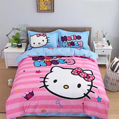 Bộ drap và vỏ chăn cotton Classic Kid VCK2017 ( 4 món )