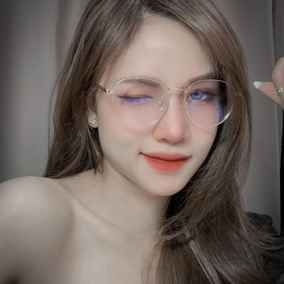 Kính mắt tròn Kim loại Hàn Quốc gọng cốt cao cấp -G133