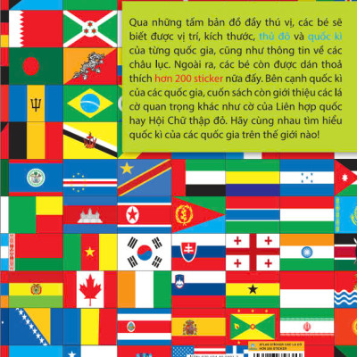 Sách - Atlas Sticker Các Lá Cờ - Hơn 200 Sticker - ndbooks