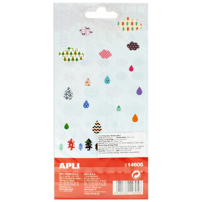 Sticker Mây, Giọt Nước Và Cây - APLI 14605